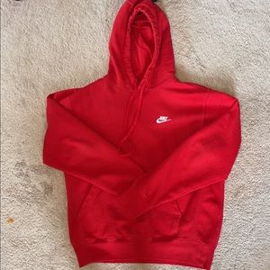 RED NIKE HOODIE